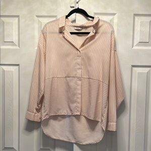 Only Women's Blouse in Cream Stripes